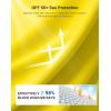 G Gradual Men’s Sun Protection Swim Shirt UPF 50+ Rash Guard Short Sleeve Quick Dry Water Hiking Workout Shirts for Men(Yellow)