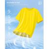 G Gradual Men’s Sun Protection Swim Shirt UPF 50+ Rash Guard Short Sleeve Quick Dry Water Hiking Workout Shirts for Men(Yellow)