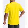 G Gradual Men’s Sun Protection Swim Shirt UPF 50+ Rash Guard Short Sleeve Quick Dry Water Hiking Workout Shirts for Men(Yellow)