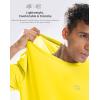 G Gradual Men’s Sun Protection Swim Shirt UPF 50+ Rash Guard Short Sleeve Quick Dry Water Hiking Workout Shirts for Men(Yellow)
