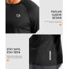 G Gradual Men’s Thermal Shirts Long Sleeve Athletic Workout T-Shirts Crewneck Fleece Lind Base Layer for Men Cold Weather(Black)