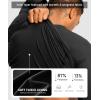 G Gradual Men’s Thermal Shirts Long Sleeve Athletic Workout T-Shirts Crewneck Fleece Lind Base Layer for Men Cold Weather(Black)