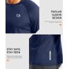 G Gradual Men’s Thermal Shirts Long Sleeve Athletic Workout T-Shirts Crewneck Fleece Lind Base Layer for Men Cold Weather(Dark Blue)