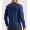 G Gradual Men’s Thermal Shirts Long Sleeve Athletic Workout T-Shirts Crewneck Fleece Lind Base Layer for Men Cold Weather(Dark Blue)