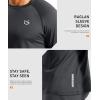 G Gradual Men’s Thermal Shirts Long Sleeve Athletic Workout T-Shirts Crewneck Fleece Lind Base Layer for Men Cold Weather(Dark Grey)
