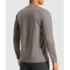 G Gradual Men’s Thermal Shirts Long Sleeve Athletic Workout T-Shirts Crewneck Fleece Lind Base Layer for Men Cold Weather(Light Grey)