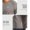 G Gradual Men’s Thermal Shirts Long Sleeve Athletic Workout T-Shirts Crewneck Fleece Lind Base Layer for Men Cold Weather(Light Grey)