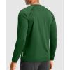 G Gradual Men’s Thermal Shirts Long Sleeve Athletic Workout T-Shirts Crewneck Fleece Lind Base Layer for Men Cold Weather(Olive)