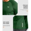 G Gradual Men’s Thermal Shirts Long Sleeve Athletic Workout T-Shirts Crewneck Fleece Lind Base Layer for Men Cold Weather(Olive)