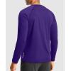 G Gradual Men’s Thermal Shirts Long Sleeve Athletic Workout T-Shirts Crewneck Fleece Lind Base Layer for Men Cold Weather(Purple)