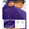G Gradual Men’s Thermal Shirts Long Sleeve Athletic Workout T-Shirts Crewneck Fleece Lind Base Layer for Men Cold Weather(Purple)