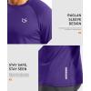 G Gradual Men’s Thermal Shirts Long Sleeve Athletic Workout T-Shirts Crewneck Fleece Lind Base Layer for Men Cold Weather(Purple)