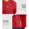 G Gradual Men’s Thermal Shirts Long Sleeve Athletic Workout T-Shirts Crewneck Fleece Lind Base Layer for Men Cold Weather(Red)