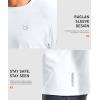 G Gradual Men’s Thermal Shirts Long Sleeve Athletic Workout T-Shirts Crewneck Fleece Lind Base Layer for Men Cold Weather(White)