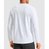 G Gradual Men’s Thermal Shirts Long Sleeve Athletic Workout T-Shirts Crewneck Fleece Lind Base Layer for Men Cold Weather(White)
