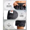 G Gradual Women’s Hiking Shorts 2 Zipper Pockets Quick Dry Lightweight 9″ Bermuda Cargo Shorts Water Resistant Athletic Walk(Black Camo)