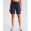 G Gradual Women’s Hiking Shorts 2 Zipper Pockets Quick Dry Lightweight 9″ Bermuda Cargo Shorts Water Resistant Athletic Walk(Dark Navy)