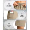 G Gradual Women’s Hiking Shorts 2 Zipper Pockets Quick Dry Lightweight 9″ Bermuda Cargo Shorts Water Resistant Athletic Walk(Light Khaki Green)