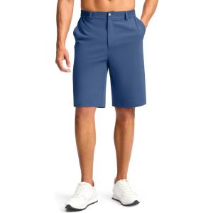 G Gradual Casual Shorts for Men 11″ Lightweight Men’s Golf Shorts Stretch with 3 Pockets Quick Dry Summer Breathable Shorts(Dusty Blue)