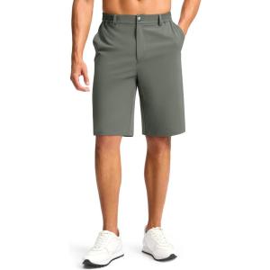 G Gradual Casual Shorts for Men 11″ Lightweight Men’s Golf Shorts Stretch with 3 Pockets Quick Dry Summer Breathable Shorts(Grey Sage)