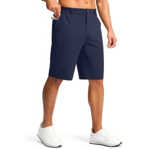 G Gradual Casual Shorts for Men 11″ Lightweight Men’s Golf Shorts Stretch with 3 Pockets Quick Dry Summer Breathable Shorts(Navy)