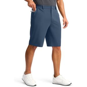G Gradual Casual Shorts for Men 11″ Lightweight Men’s Golf Shorts Stretch with 3 Pockets Quick Dry Summer Breathable Shorts(Tibetan Blue)