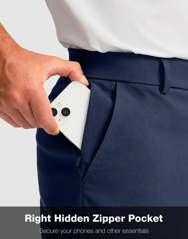 imageG Gradual Mens Golf Shorts with 4 Pockets 11 Inseam Stretch Quick Dry Casual Work Dress Shorts for MenNavy