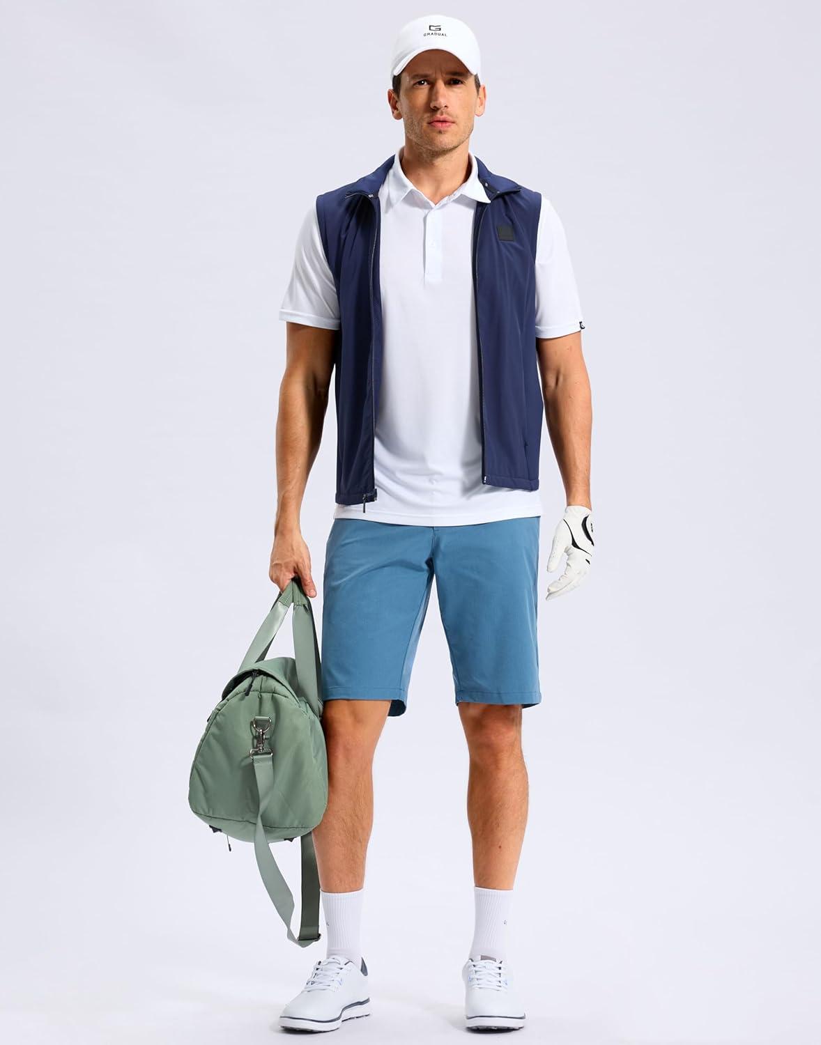 imageG Gradual Mens White Golf Shirt Short Sleeve