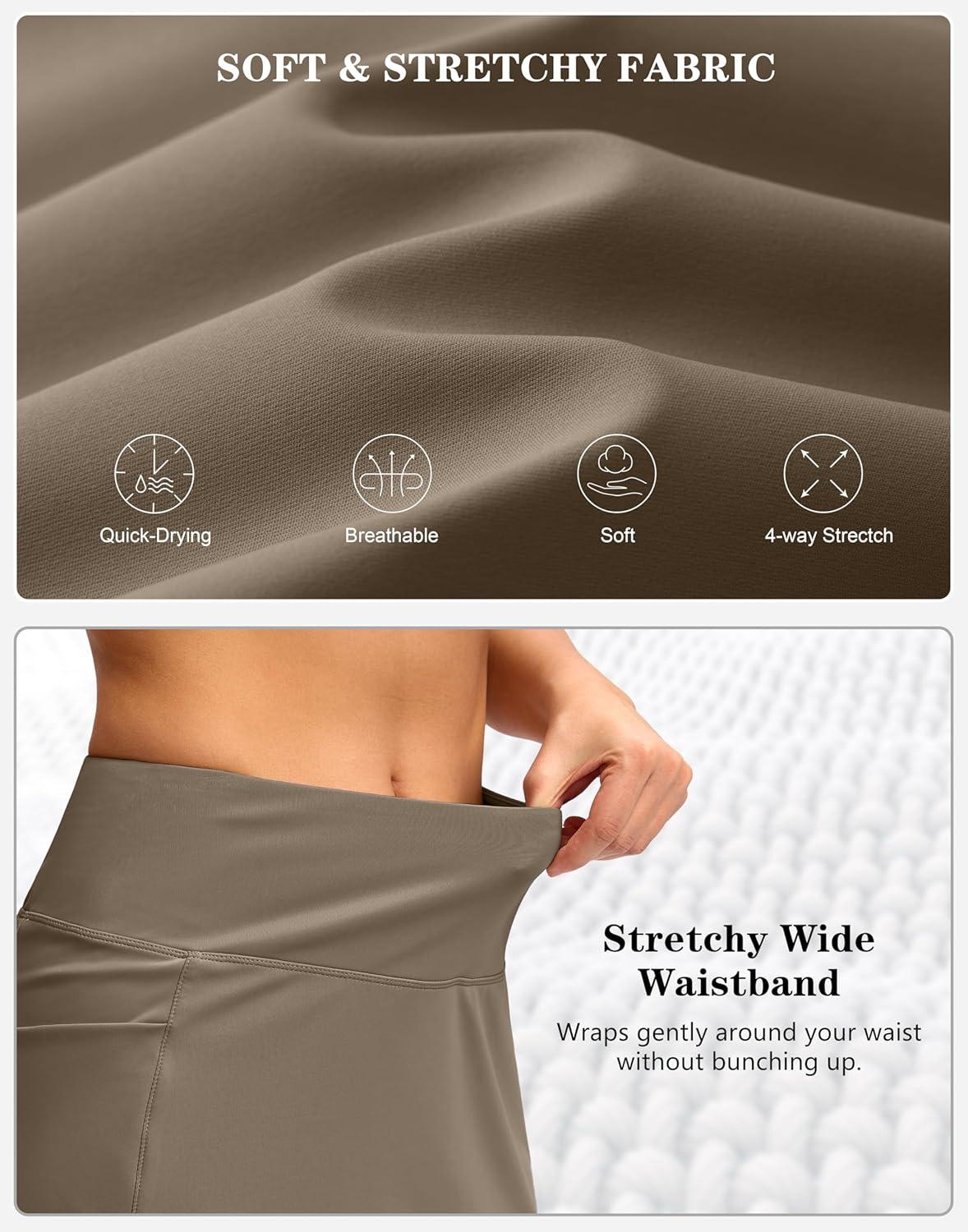 imageG Gradual Womens Golf Skirts Skort 4 Side Pockets High Waisted Stretchy Tennis Skirt with Short Athletic CasualNomad