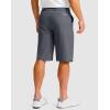 G Gradual Men’s Golf Shorts with 4 Pockets 11″ Inseam Stretch Quick Dry Casual Work Dress Shorts for Men(Dark Grey)