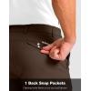 G Gradual Men’s Golf Shorts with 4 Pockets 11″ Inseam Stretch Quick Dry Casual Work Dress Shorts for Men(T-dark Brown)
