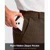 G Gradual Men’s Golf Shorts with 4 Pockets 11″ Inseam Stretch Quick Dry Casual Work Dress Shorts for Men(T-dark Brown)