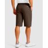 G Gradual Men’s Golf Shorts with 4 Pockets 11″ Inseam Stretch Quick Dry Casual Work Dress Shorts for Men(T-dark Brown)