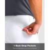 G Gradual Men’s Golf Shorts with 4 Pockets 11″ Inseam Stretch Quick Dry Casual Work Dress Shorts for Men(White)