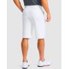 G Gradual Men’s Golf Shorts with 4 Pockets 11″ Inseam Stretch Quick Dry Casual Work Dress Shorts for Men(White)