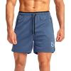 G Gradual Men’s Gym Workout Shorts Zipper Pockets 5″ / 7″ Quick Dry Breathable Runing Athletic Short for Men(Dusty Blue)