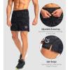 G Gradual Men’s Gym Workout Shorts Zipper Pockets 5″ / 7″ Quick Dry Breathable Runing Athletic Short for Men(Grey Camo)