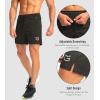 G Gradual Men’s Gym Workout Shorts Zipper Pockets 5″ / 7″ Quick Dry Breathable Runing Athletic Short for Men(Olive Green)
