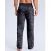 G Gradual Men’s Yoga Sweatpants Soft Lounge Casual Pants Open Bottom Stretchy Athletic Sweat Pants with Pockets(Black Camo)