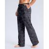 G Gradual Men’s Yoga Sweatpants Soft Lounge Casual Pants Open Bottom Stretchy Athletic Sweat Pants with Pockets(Black Camo)