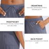 G Gradual Women’s 7″ / 9″ Shorts with Deep Pockets Elastic Waist Bermuda Jersey Long Shorts for Woman Lounge Walking(Dust Blue)