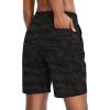 G Gradual Women’s 7″ / 9″ Shorts with Deep Pockets Elastic Waist Bermuda Jersey Long Shorts for Woman Lounge Walking(Green Camo)