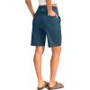 G Gradual Women’s Bermuda Long Shorts with Pockets 9″ High Waisted Knee Length Shorts for Women Walking Athletic Workout(Indigo)