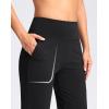 G Gradual Women’s Capri Pants with Pockets High Waist Yoga Pants Wide Leg Workout Summer Pants for Casual, Travel, Exercise(Black)