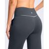 G Gradual Women’s Capri Pants with Pockets High Waist Yoga Pants Wide Leg Workout Summer Pants for Casual, Travel, Exercise(Grey Blue)