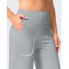 G Gradual Women’s Capri Pants with Pockets High Waist Yoga Pants Wide Leg Workout Summer Pants for Casual, Travel, Exercise(Light Grey)