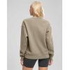 G Gradual Women’s Crewneck Sweatshirts Oversized Cotton-blend Fleece Pullover Sweatshirt for Women Loose Fit(Light Khaki)