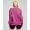 G Gradual Women’s Crewneck Sweatshirts Oversized Cotton-blend Fleece Pullover Sweatshirt for Women Loose Fit(Rose Pink)
