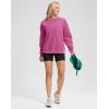 G Gradual Women’s Crewneck Sweatshirts Oversized Cotton-blend Fleece Pullover Sweatshirt for Women Loose Fit(Rose Pink)