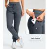 G Gradual Women’s Fleece Lined Joggers 28″/30″/32″ High Waisted Sweatpants Water Resistant Thermal Warm Pants Zipper Pockets(Dusty Blue Heather)